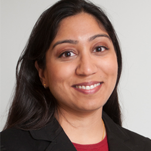 Woman smiling for headshot