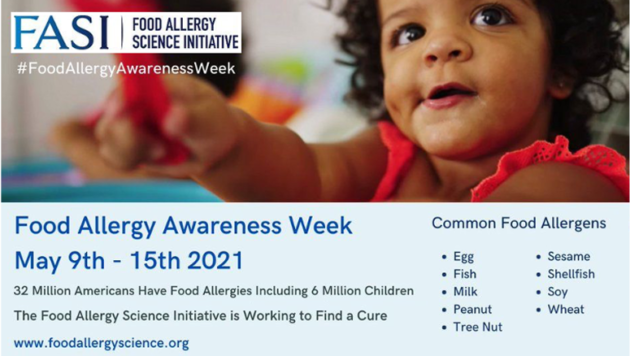 Food allergy awareness week information graphic